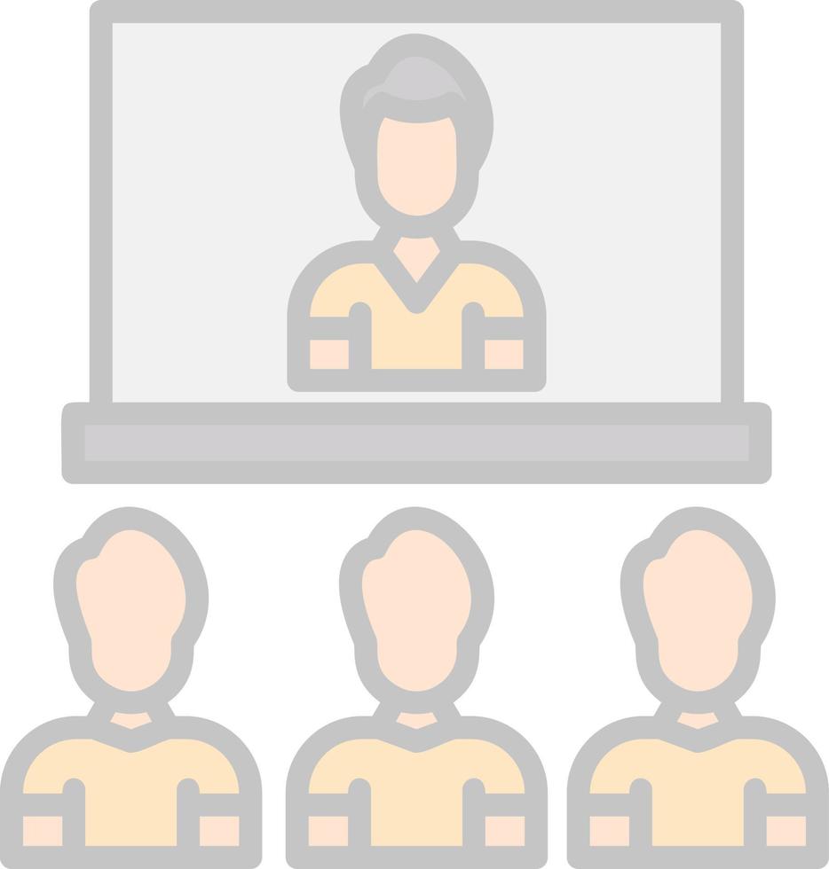 Video Conference Vector Icon Design