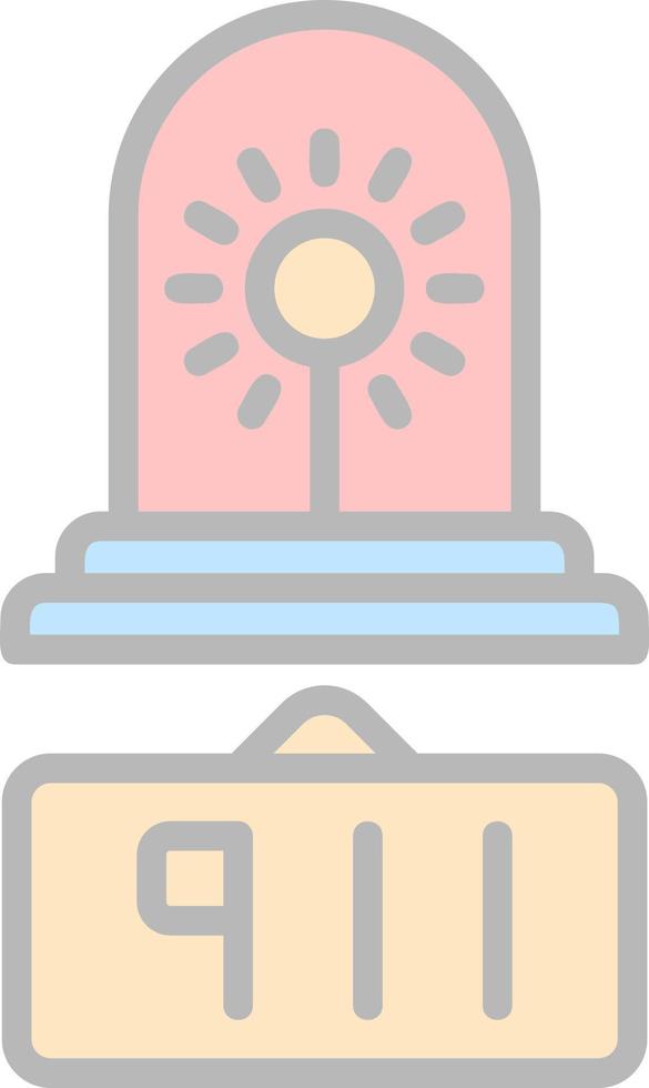 911 Call Vector Icon Design