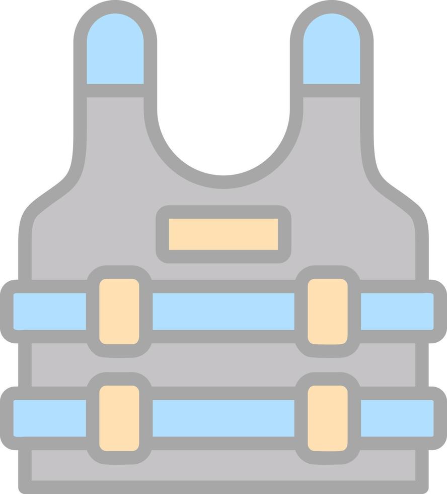 Bulletproof Vest Vector Icon Design