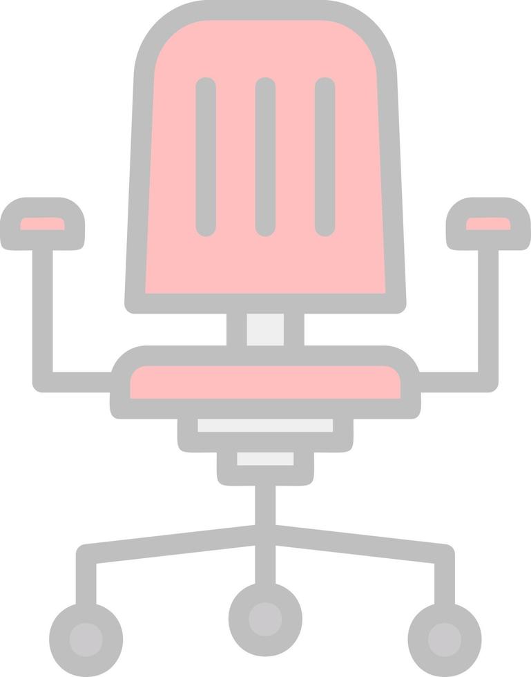 Office Chair Vector Icon Design