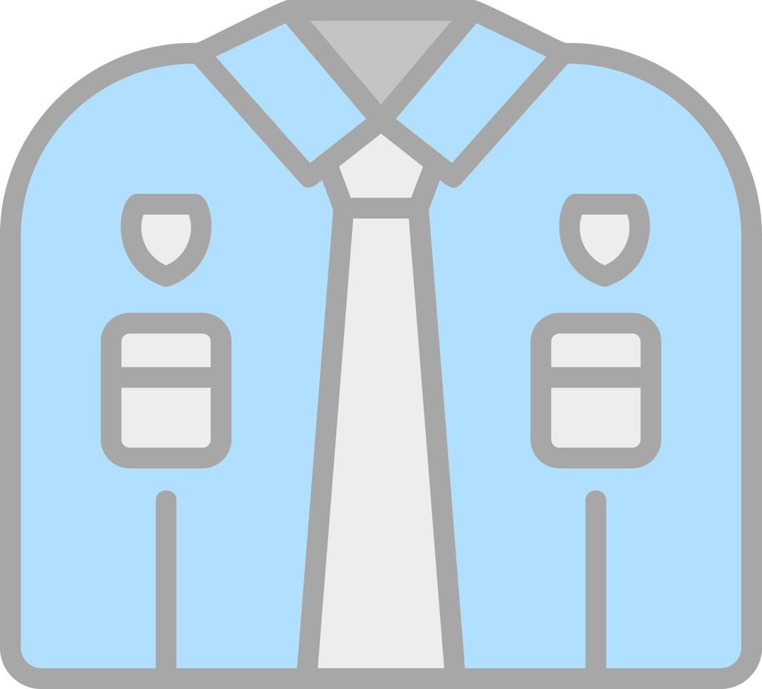 Police Uniform Vector Icon Design