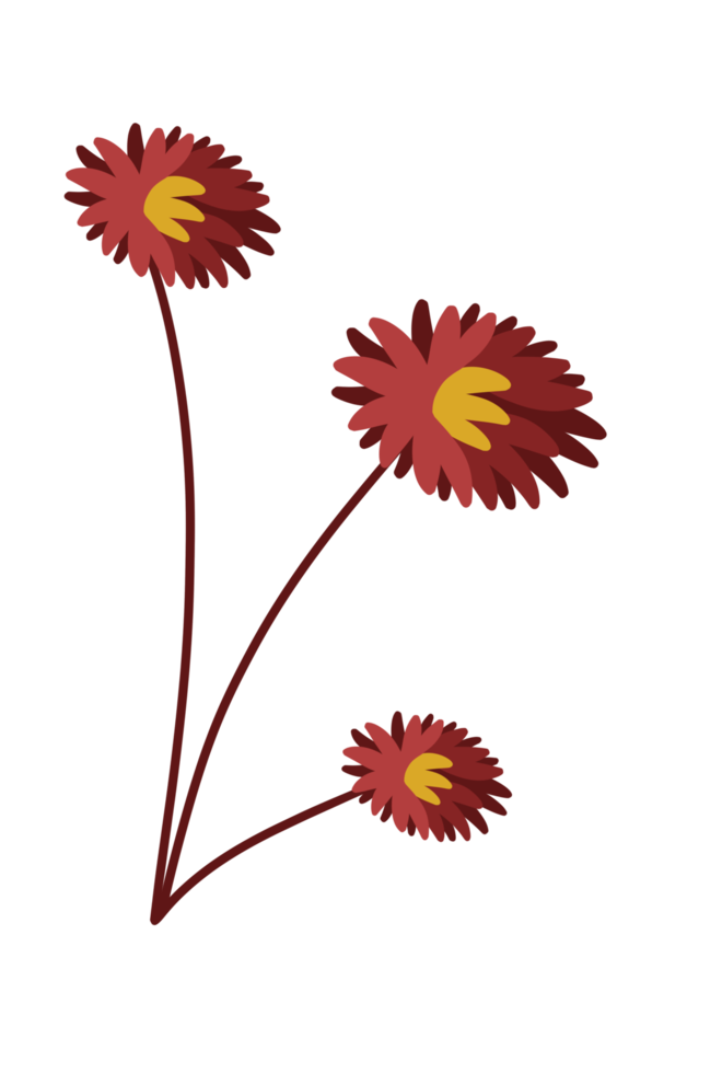 Decorative Aesthetic Flower Ornament Simple png