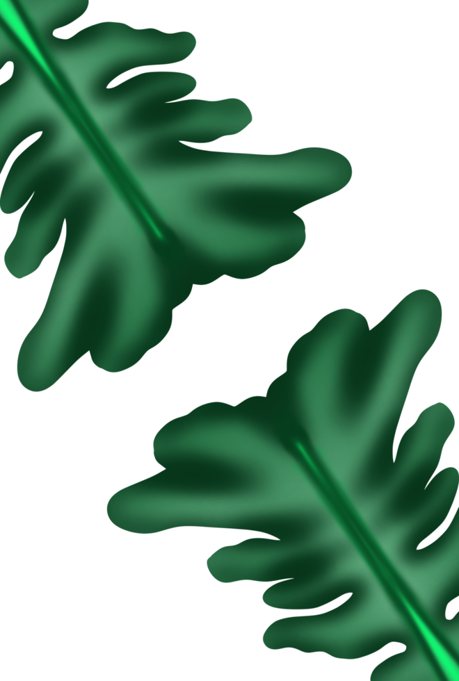 Decorative Aesthetic Leaf Ornament Element png