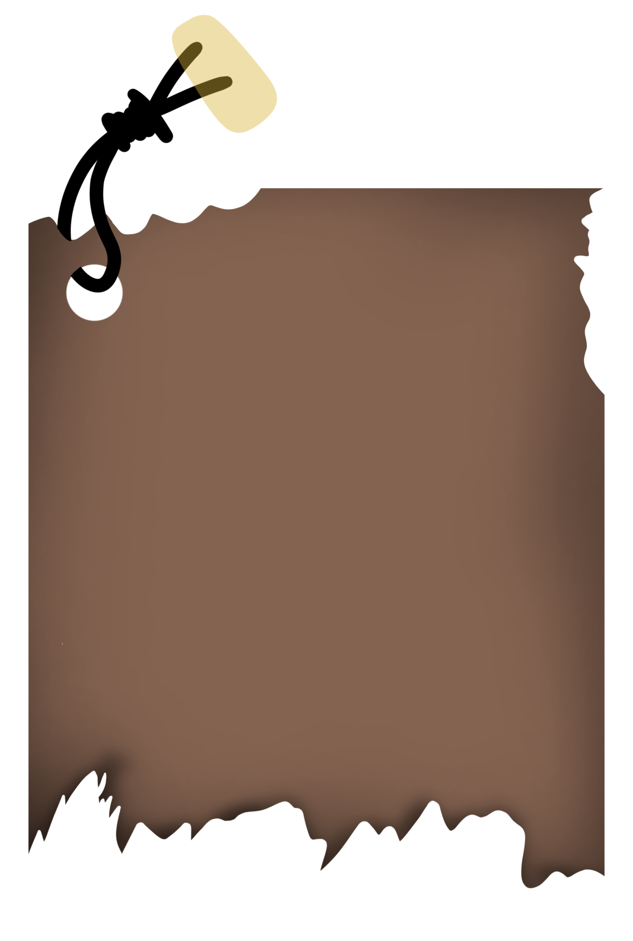 Piece Torn Paper Sticky Note Memo 16581263 PNG