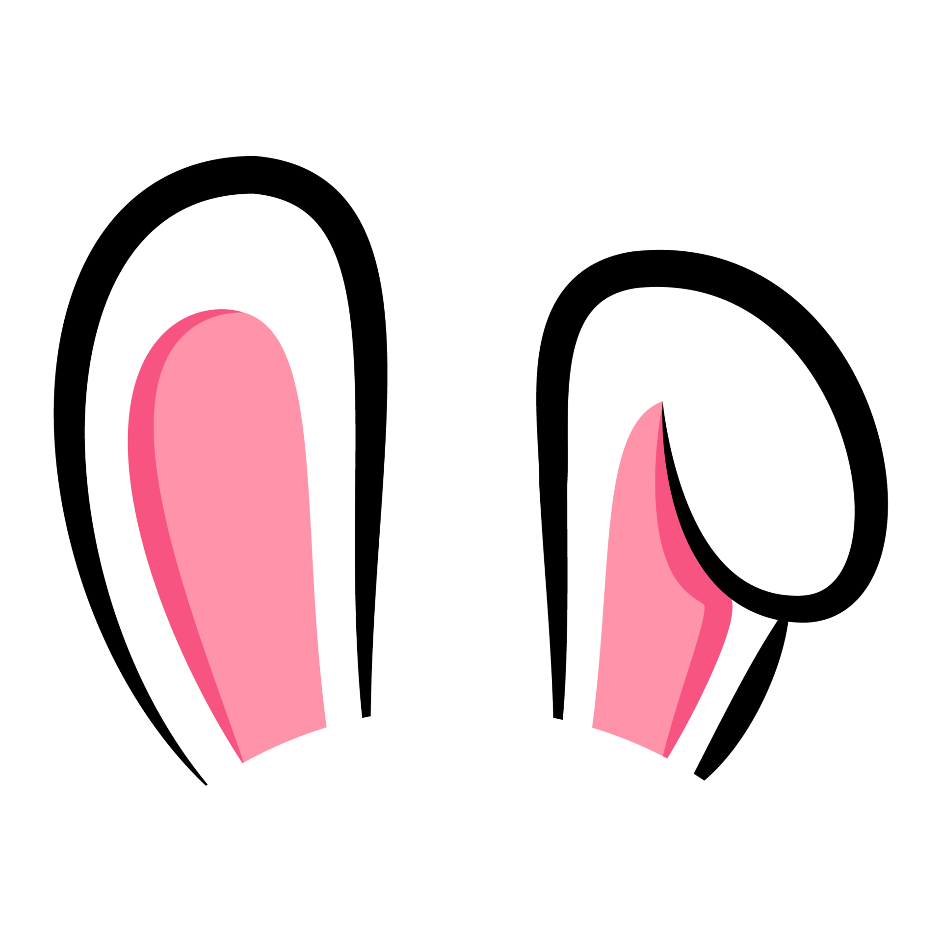 Bunny ears. Rabbit ears PNG 16581576 PNG