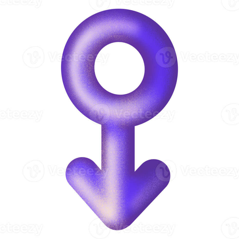 Icon of purple male sign png