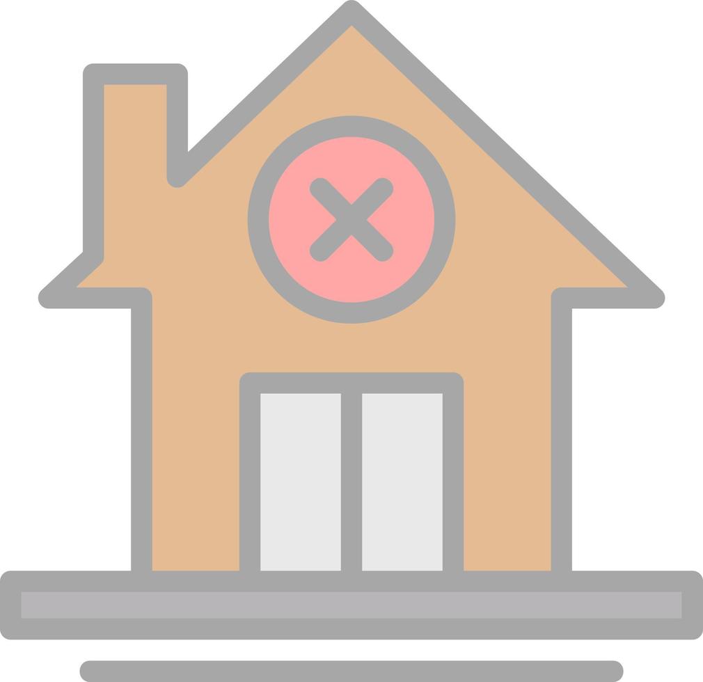 No Home Vector Icon Design