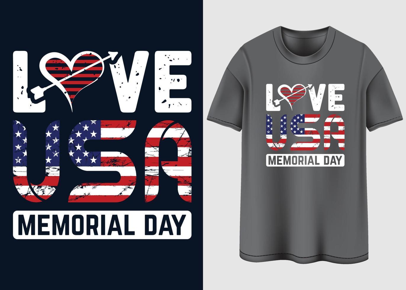 Happy Memorial day Typography T-shirt design vector