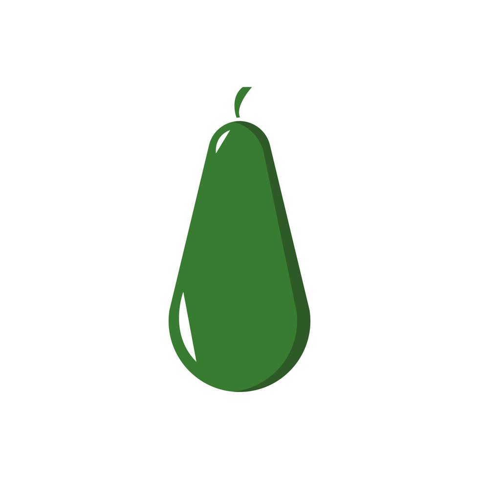 Avocado flat illustration. Vector avocado sketch,