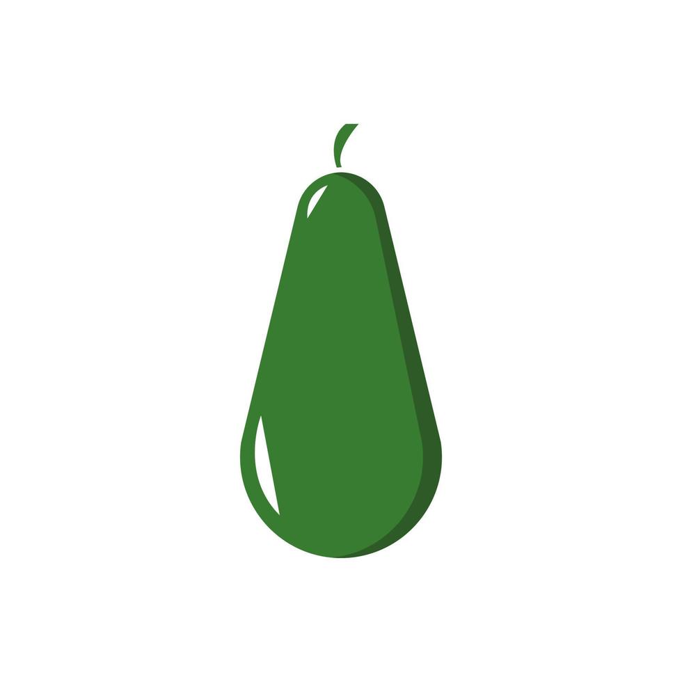 ilustración plana de aguacate. dibujo vectorial de aguacate, vector