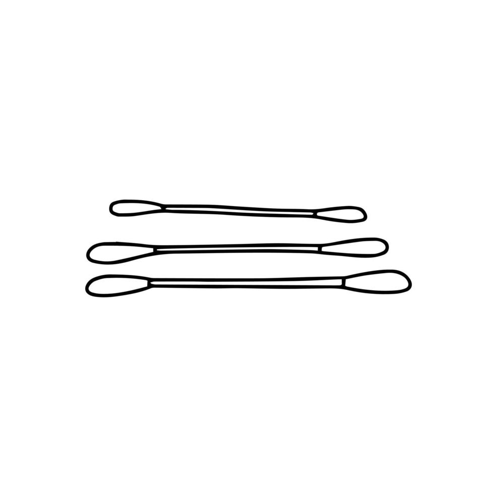Doodle q tips illustration. Doodle swabs vector clip art 16582075