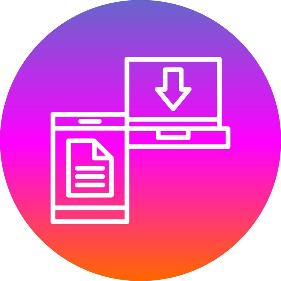 File Transfer Vector Icon Design