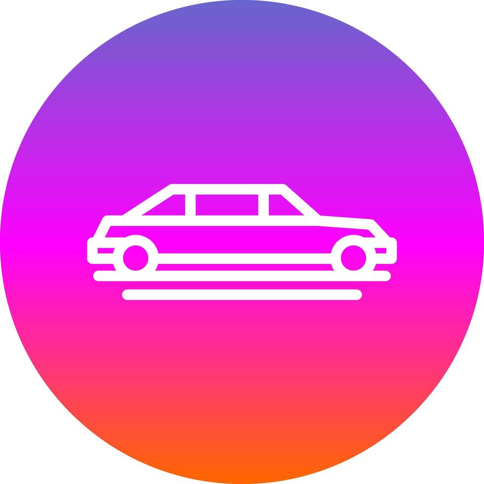 Limousine Vector Icon Design