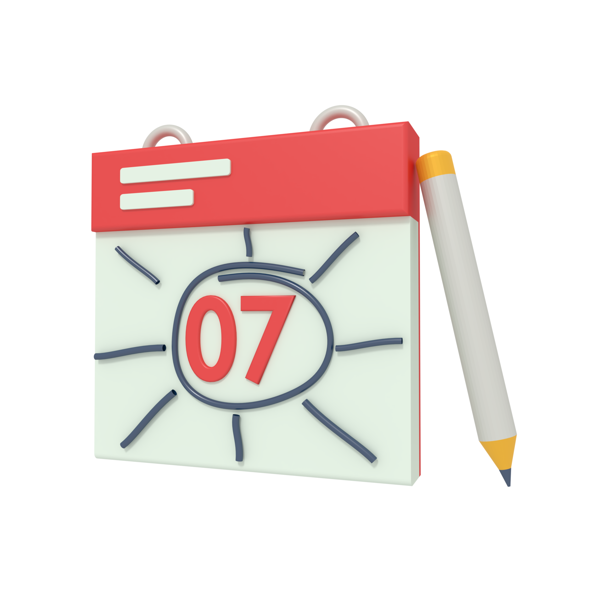 3d illustration of holidays calendar in summer 16582289 png