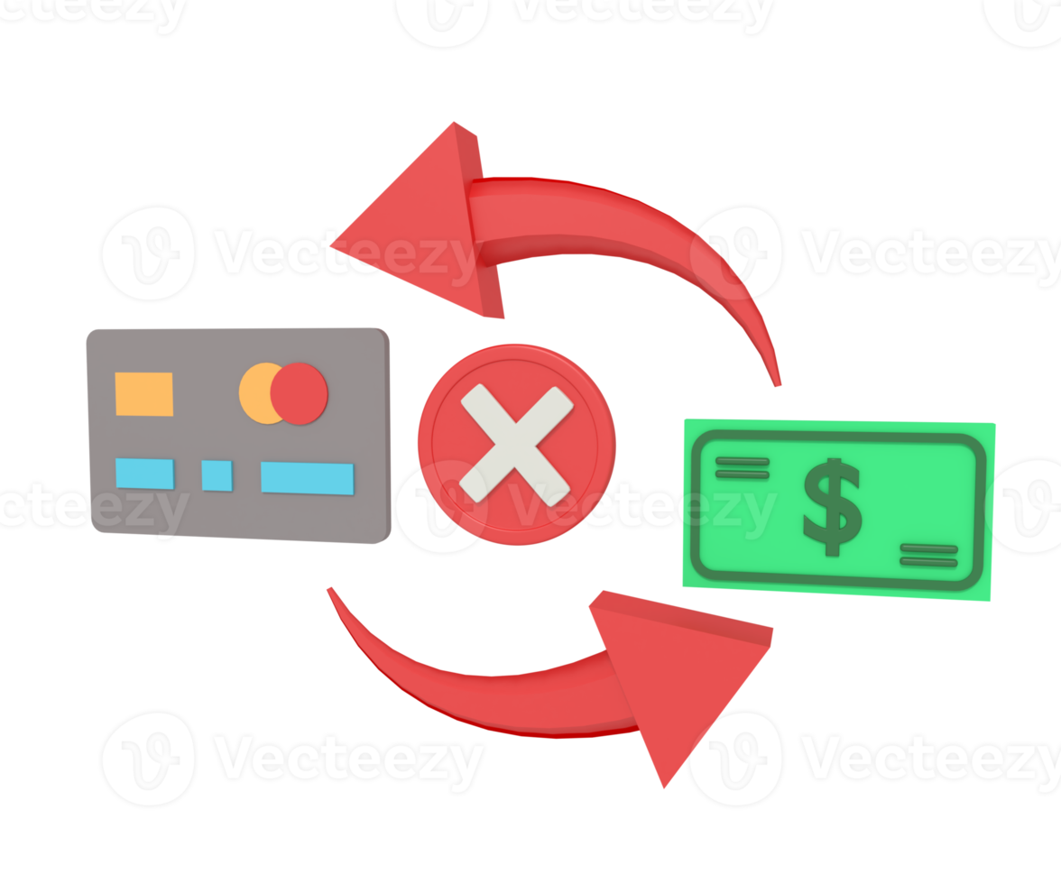 3d illustration of payment ATM transaction success png