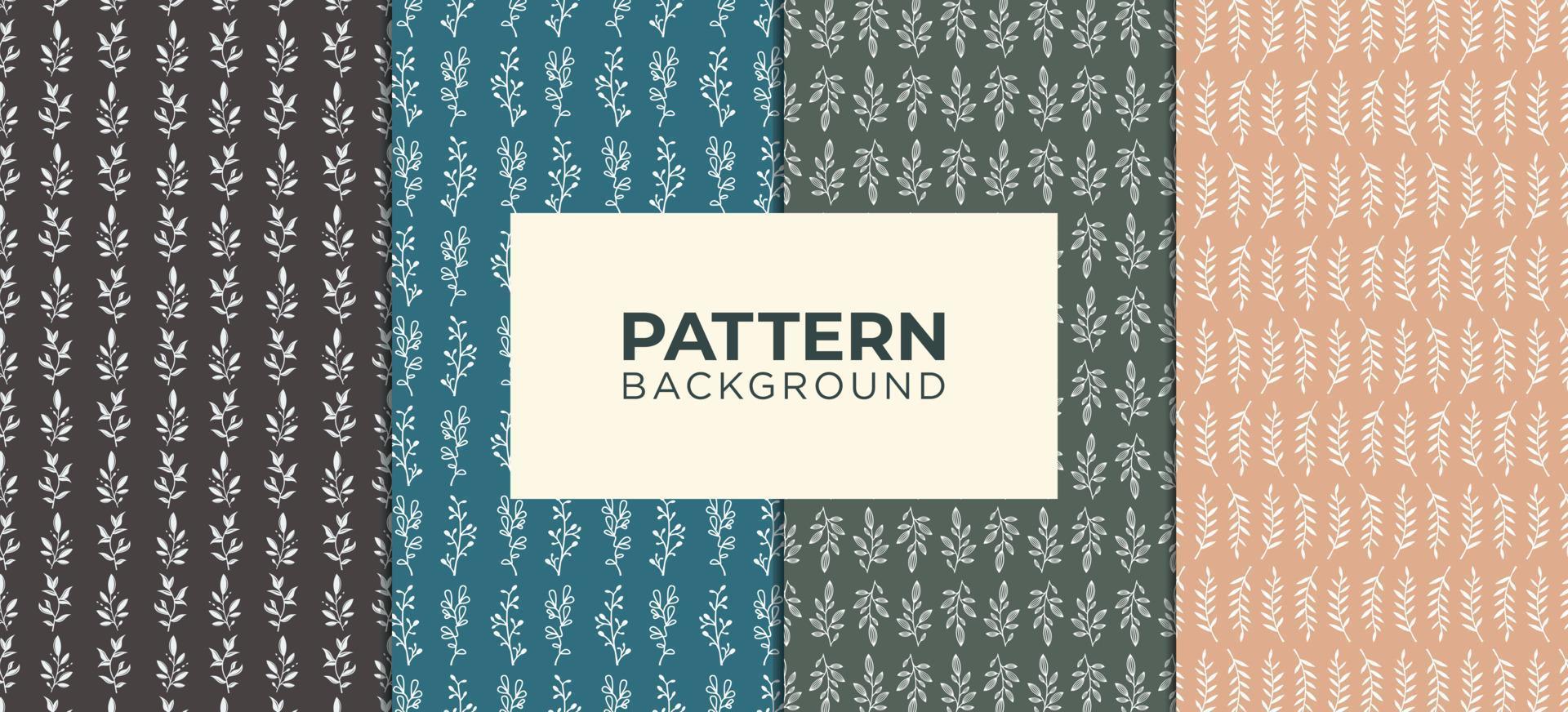 pattern background flower logo premium vector