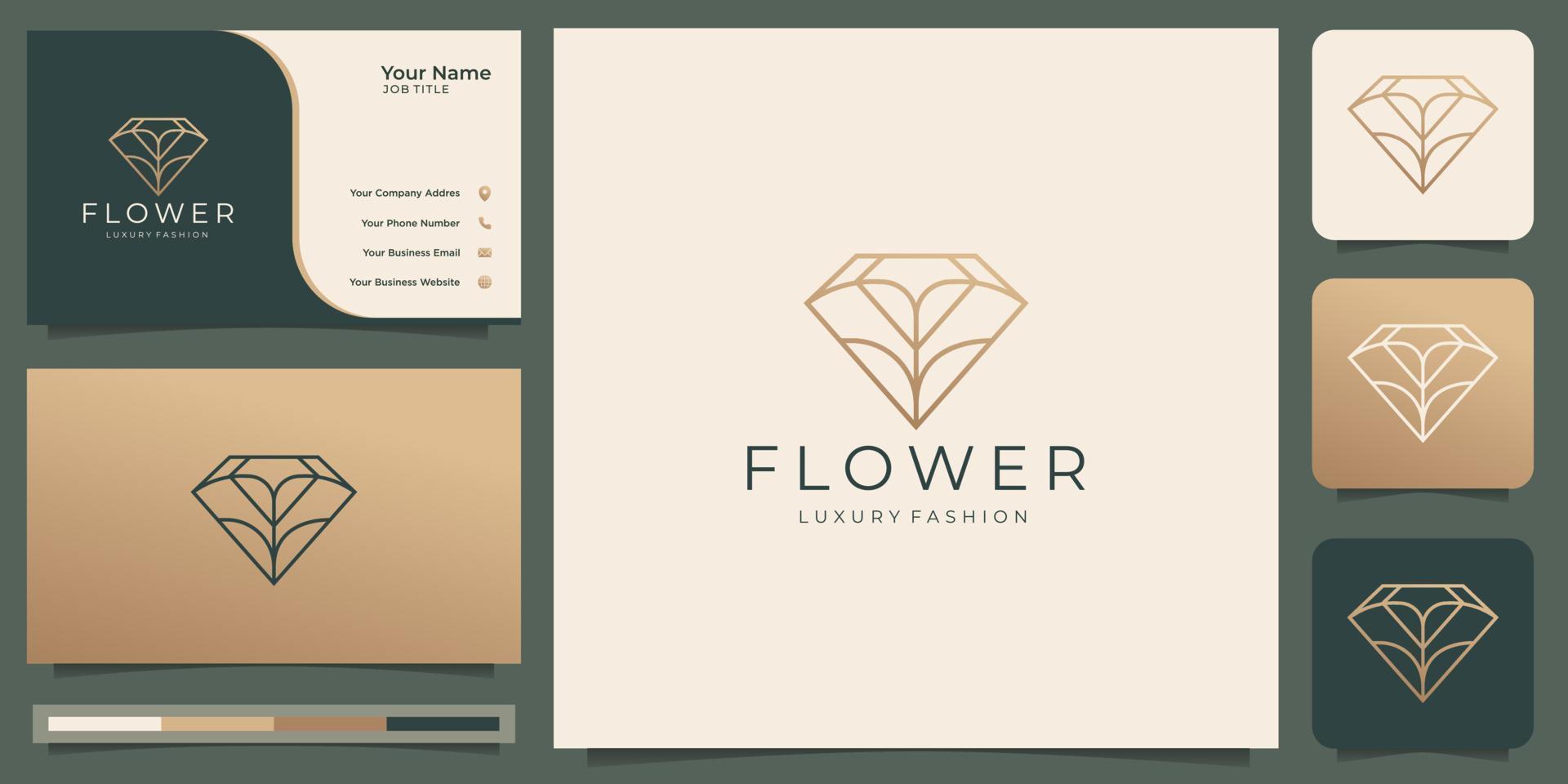 Feminine beauty flower. luxury design, concept, line art shape logo abstract gold rose. vector