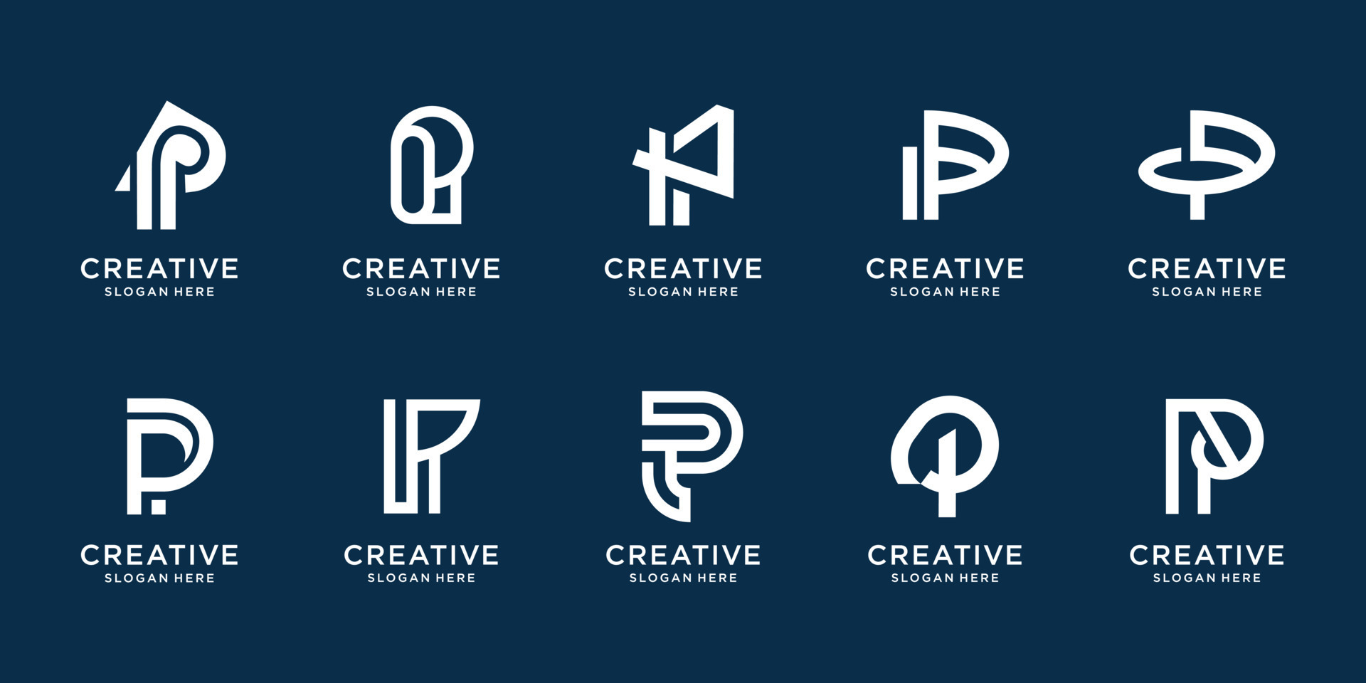 Premium Vector  Letter p and s logo design