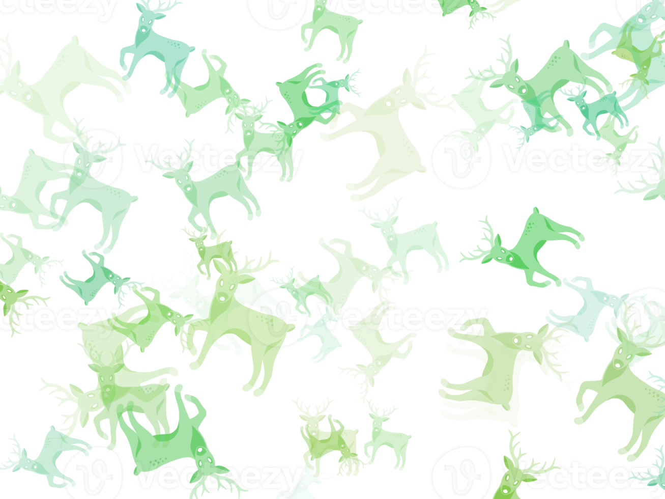 Christmas Pattern Deer Background png