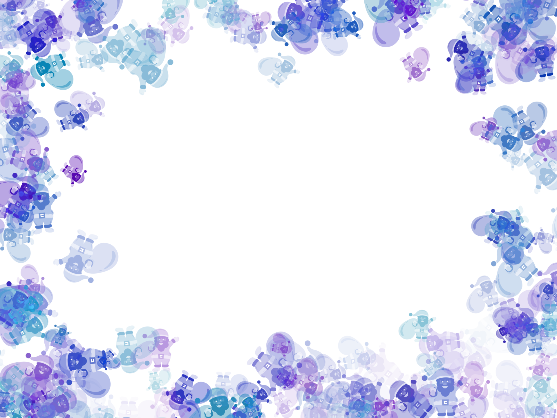 Christmas Frame Pattern Santa Claus Background 16583137 PNG