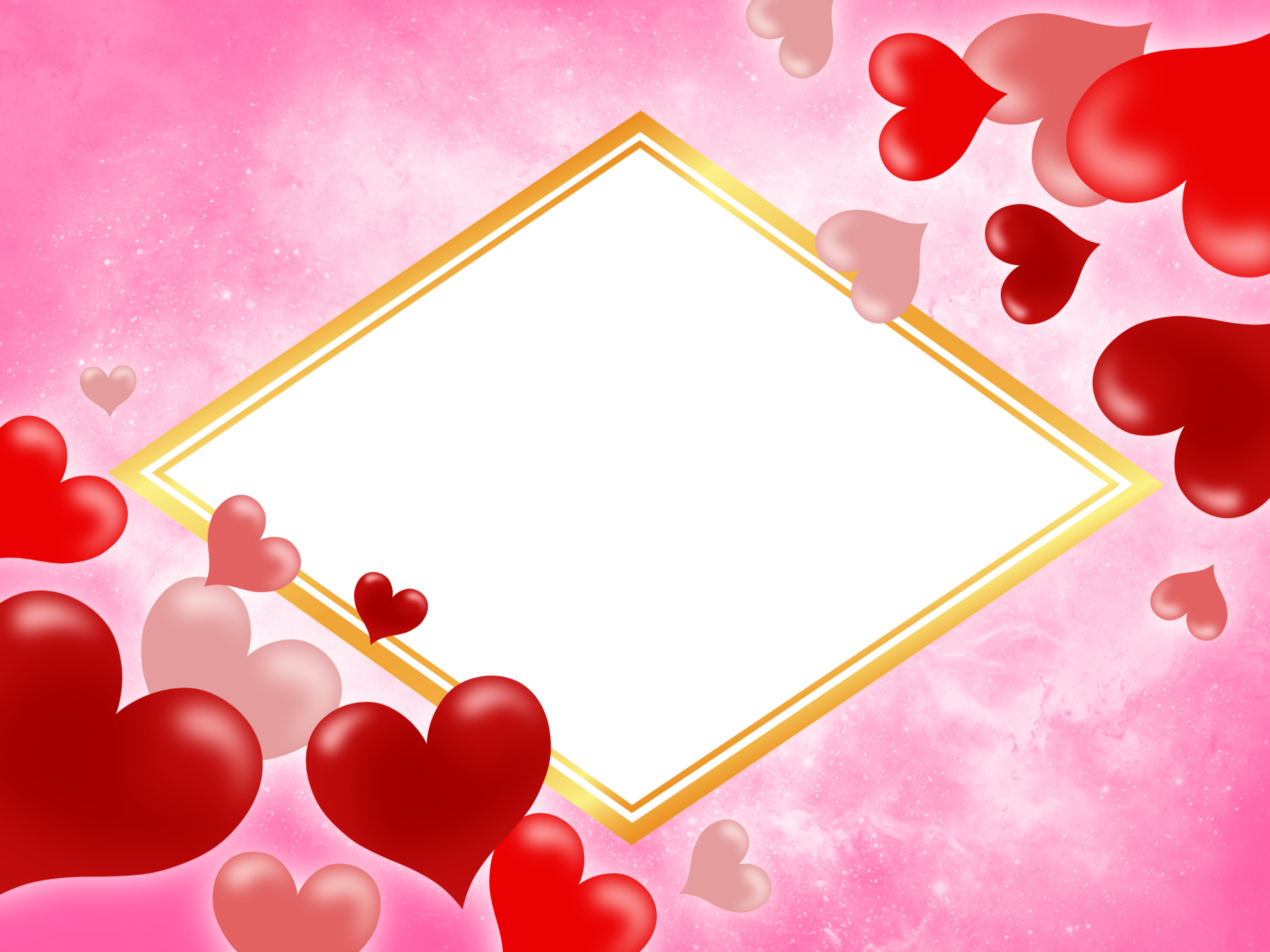 Valentine Love Frame Background 16583179 PNG