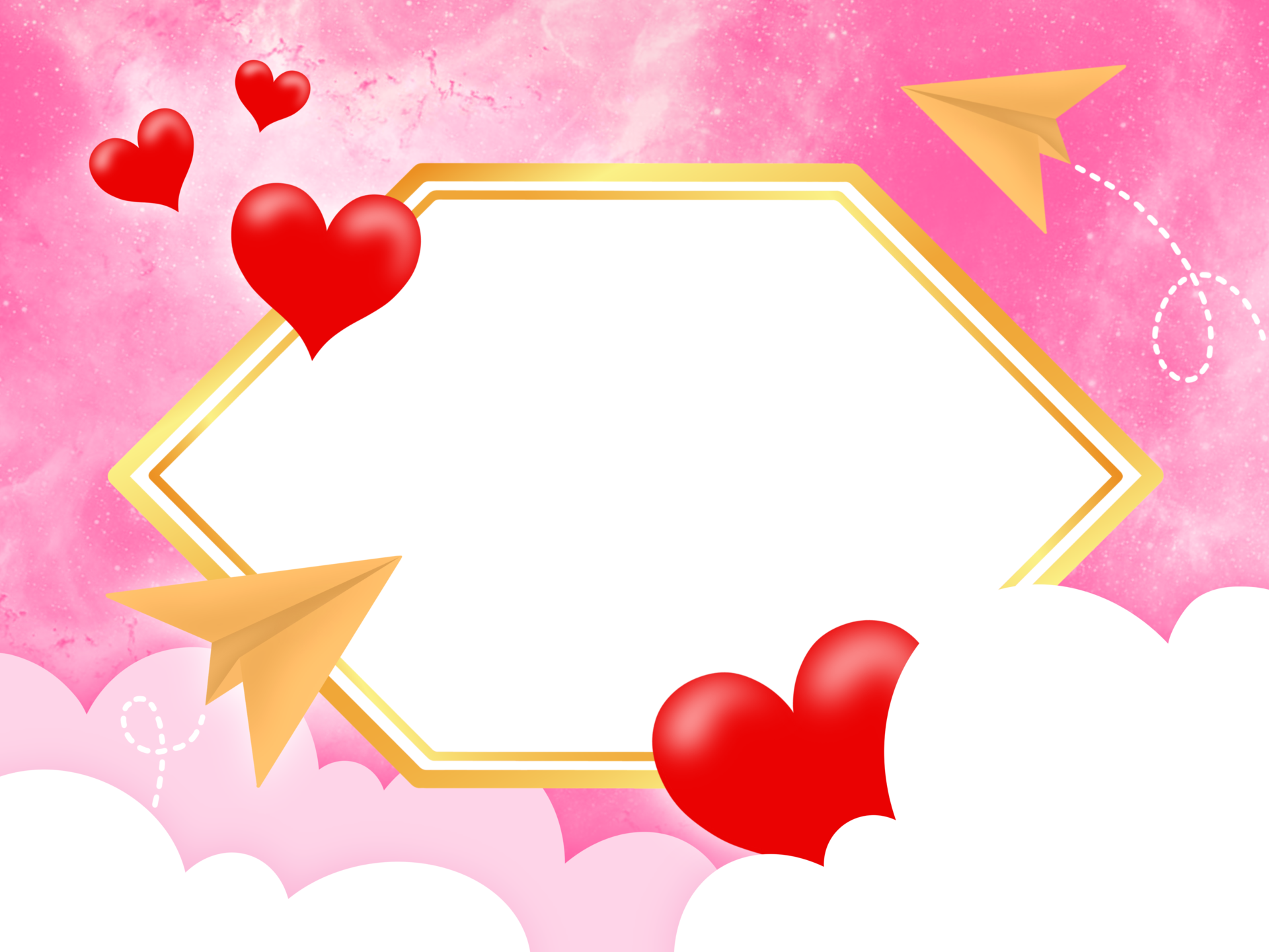 Valentine Frame Background 16583175 PNG