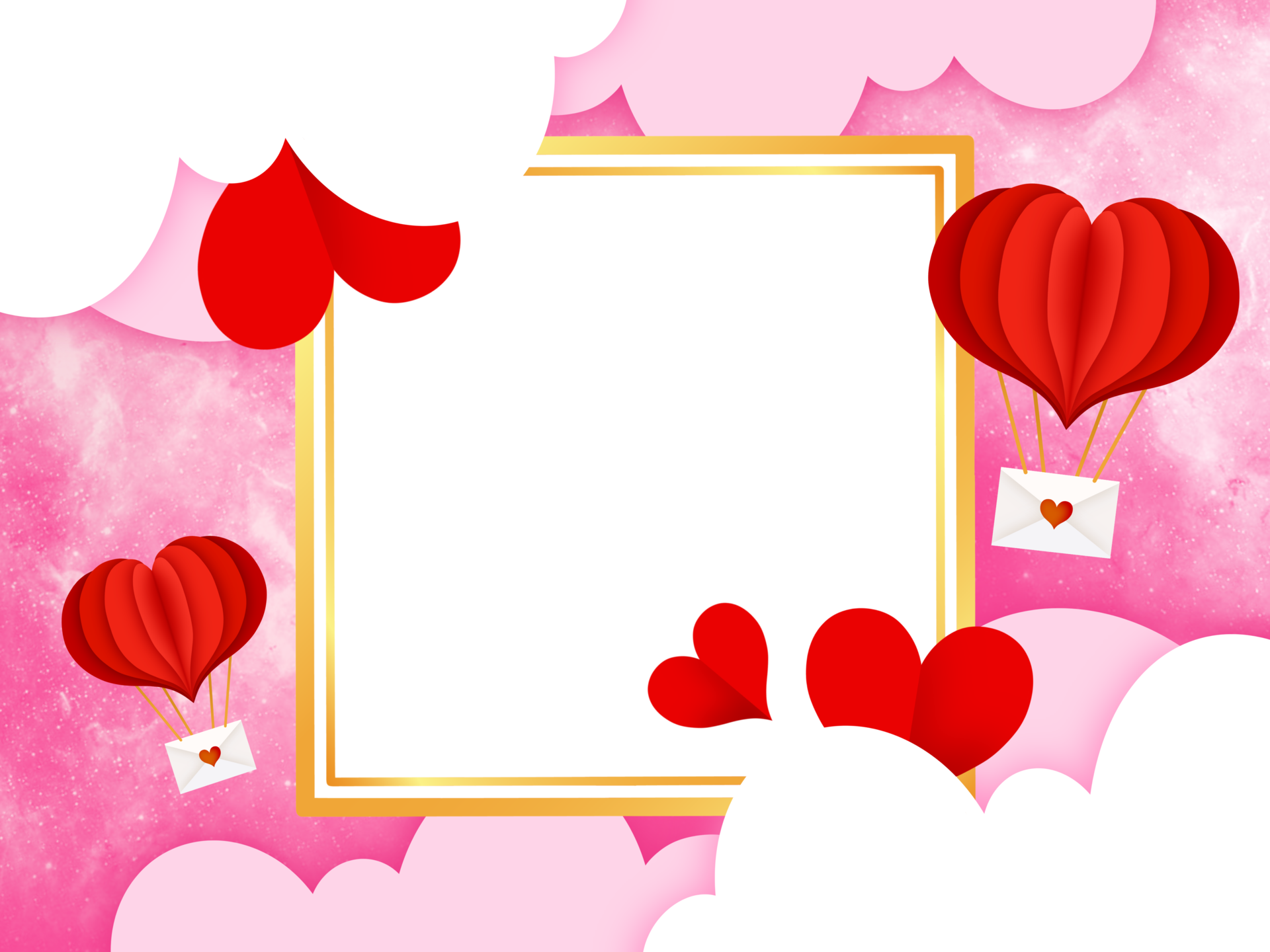 Valentine Frame Background 16583175 PNG