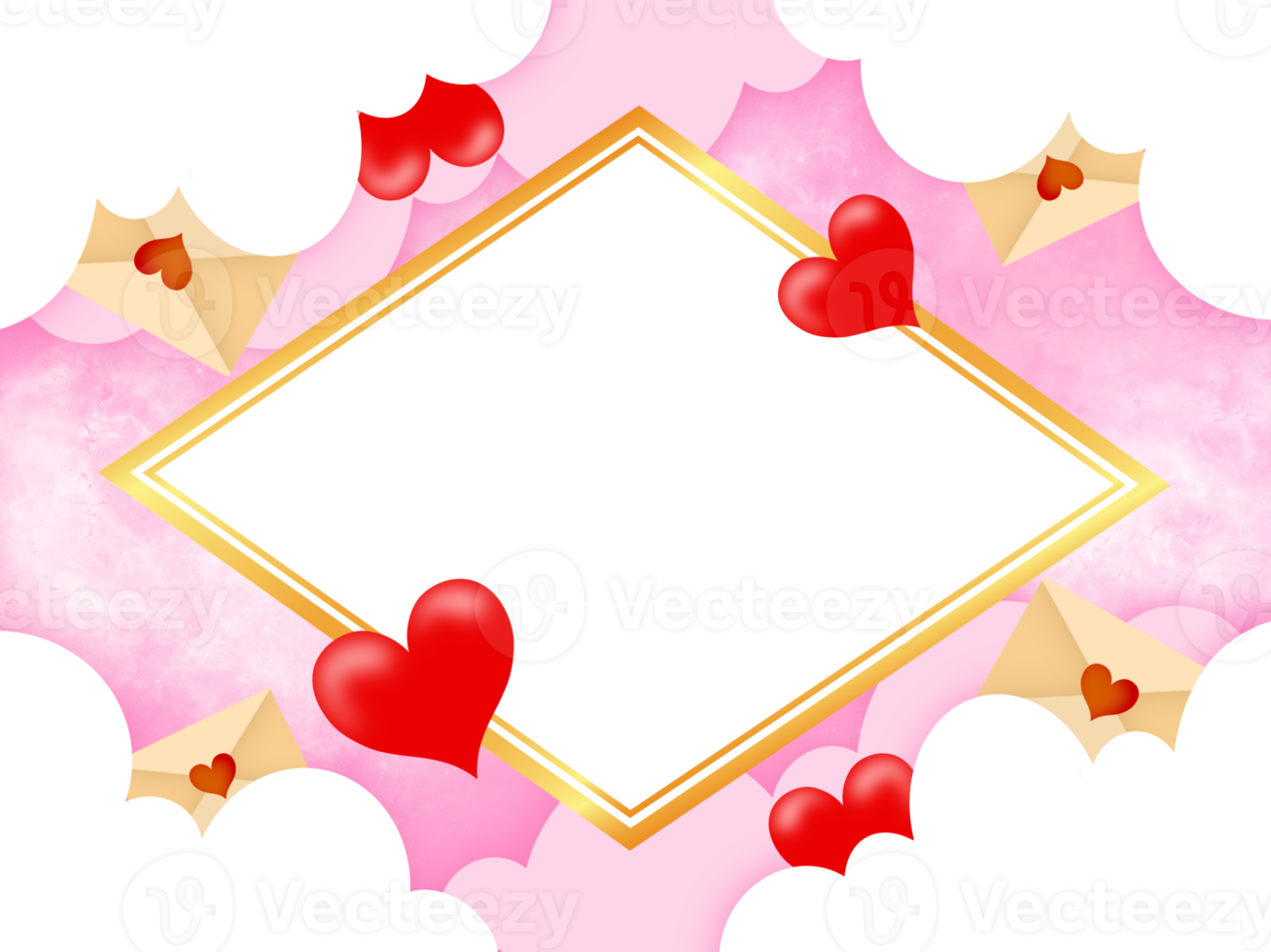 Valentine Frame Heart Background png