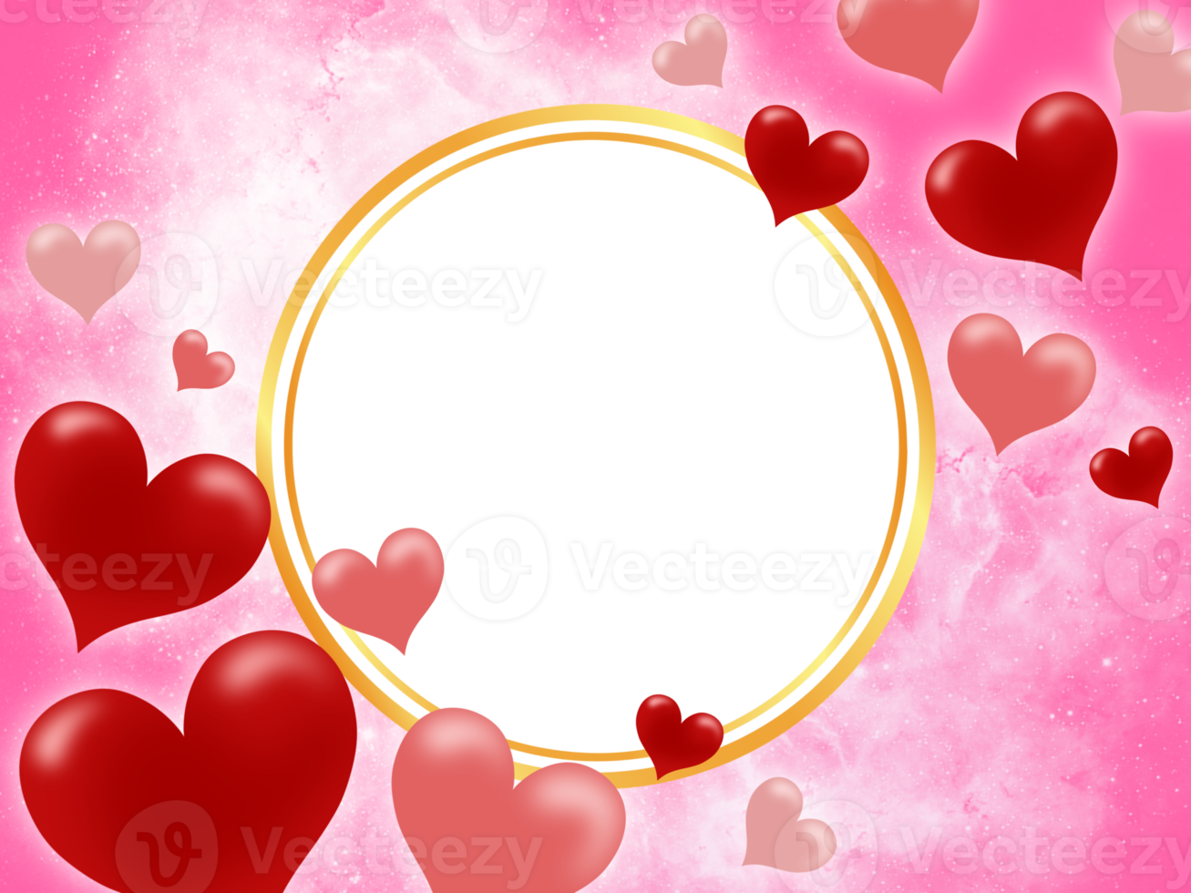 Valentine Frame Heart Background png