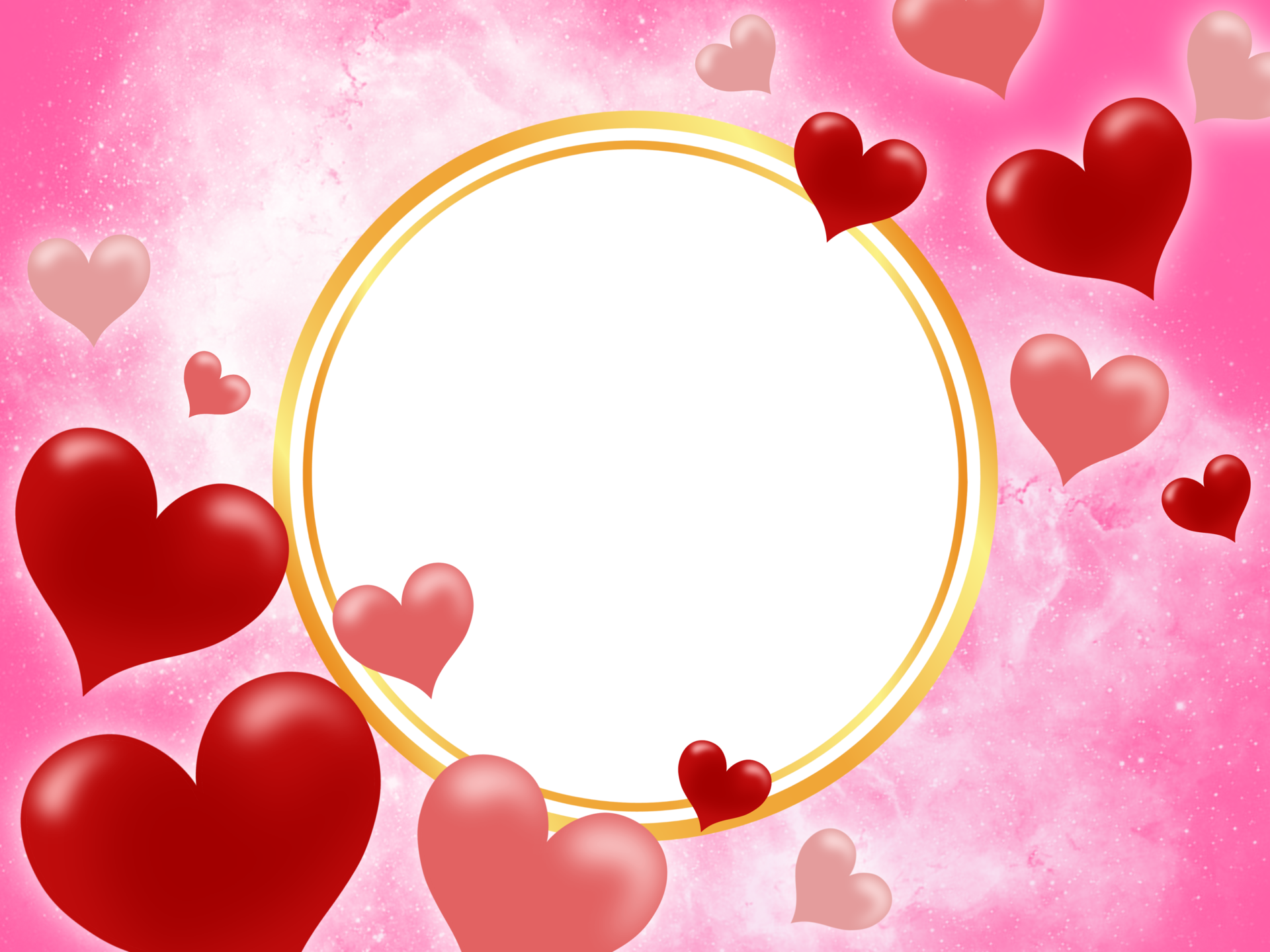 Valentine Frame Heart Background 16583281 PNG