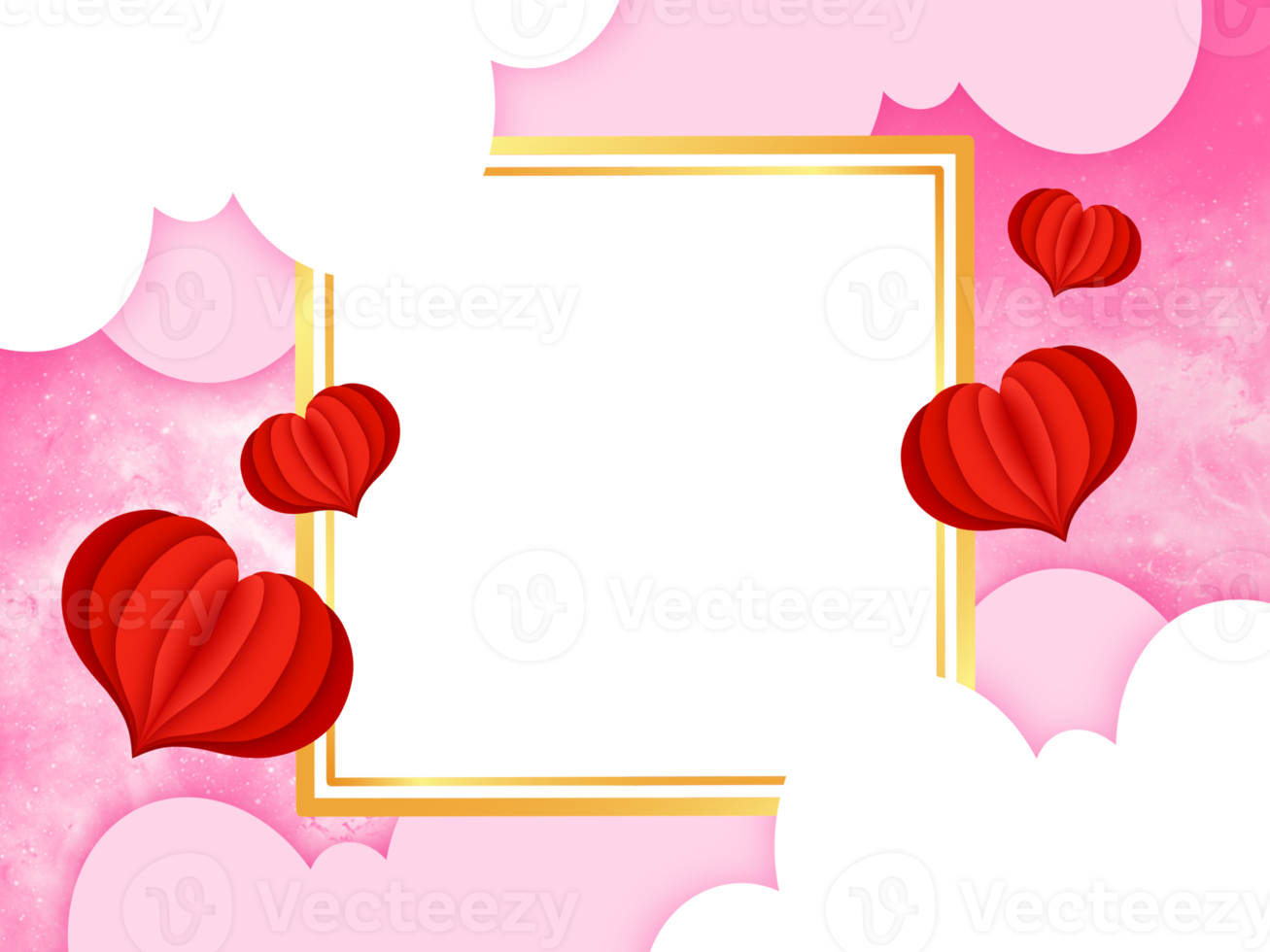 Valentine Frame Heart Background png