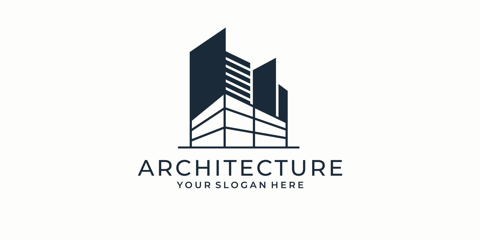 architecture logo design for your company. vector