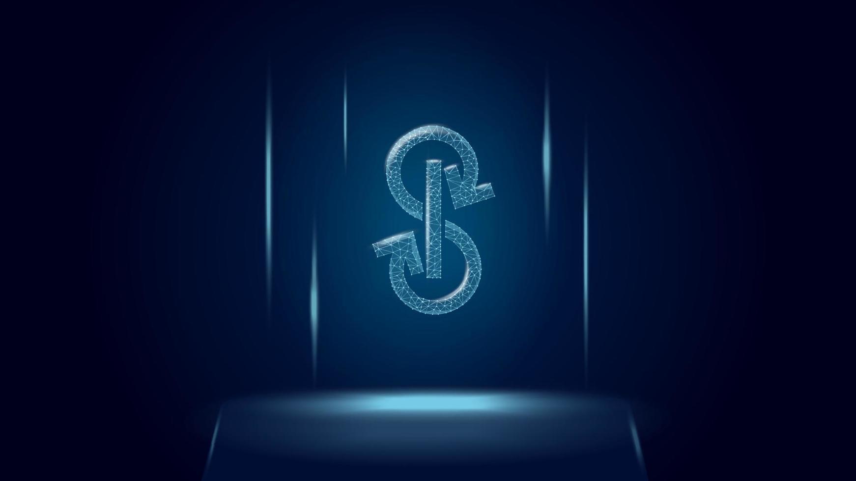 yearn.finance yfi token símbolo del sistema defi sobre el pedestal. icono del logotipo de criptomoneda. programas de finanzas descentralizadas. ilustración vectorial para sitio web o banner. vector