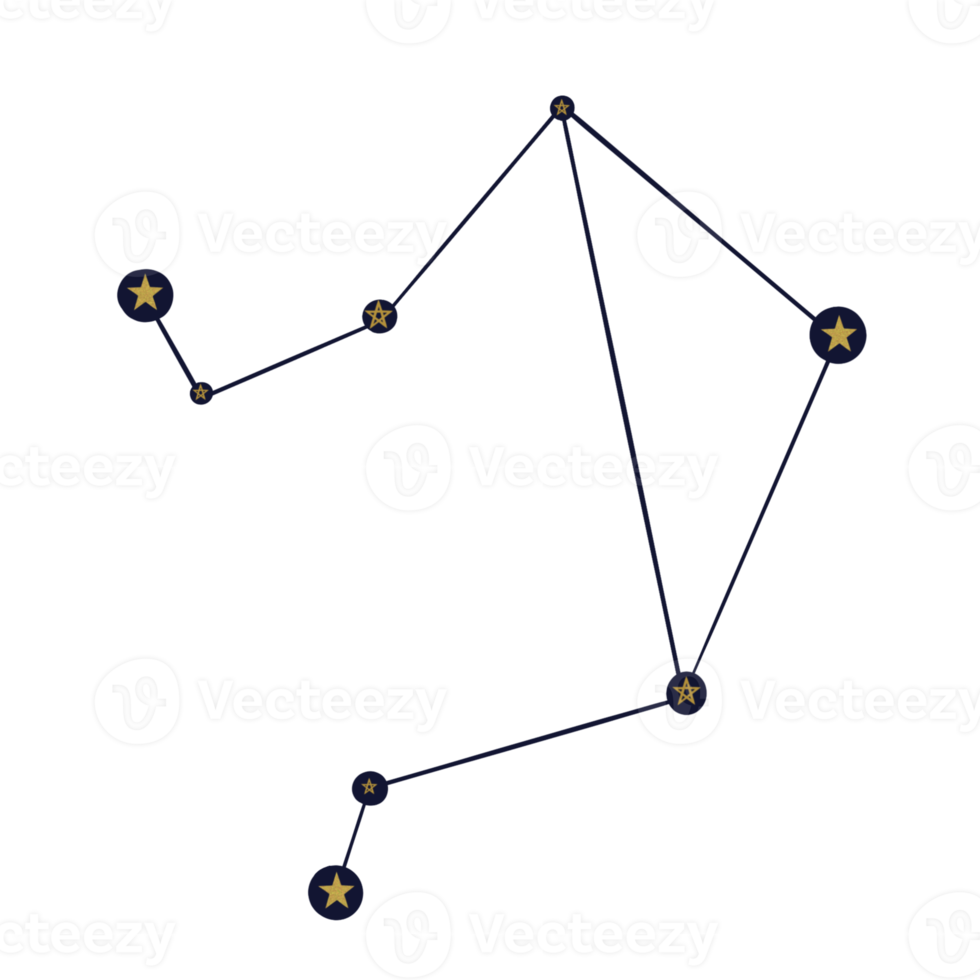 Tierkreis Konstellation. Sternzeichen. png