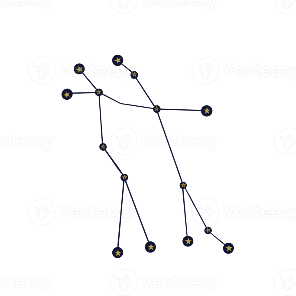 constellation du zodiaque. signe du zodiaque. png