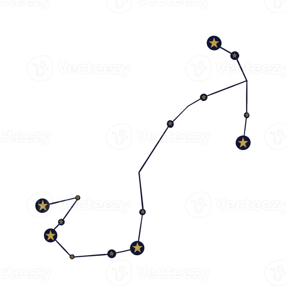 Tierkreis Konstellation. Sternzeichen. png