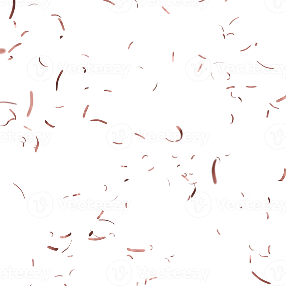 Confetti no background 3d illustration png