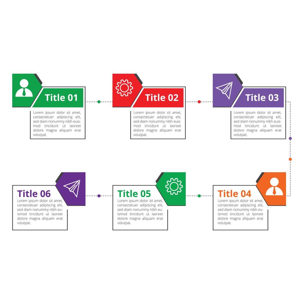 Infographic element presentation banner, flowchart steps label, data visualization info graphics design vector