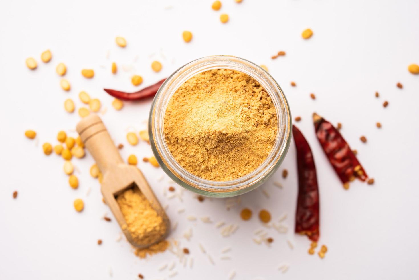 Idli Podi or chutney Powder- dry condiment for South Indian breakfast photo