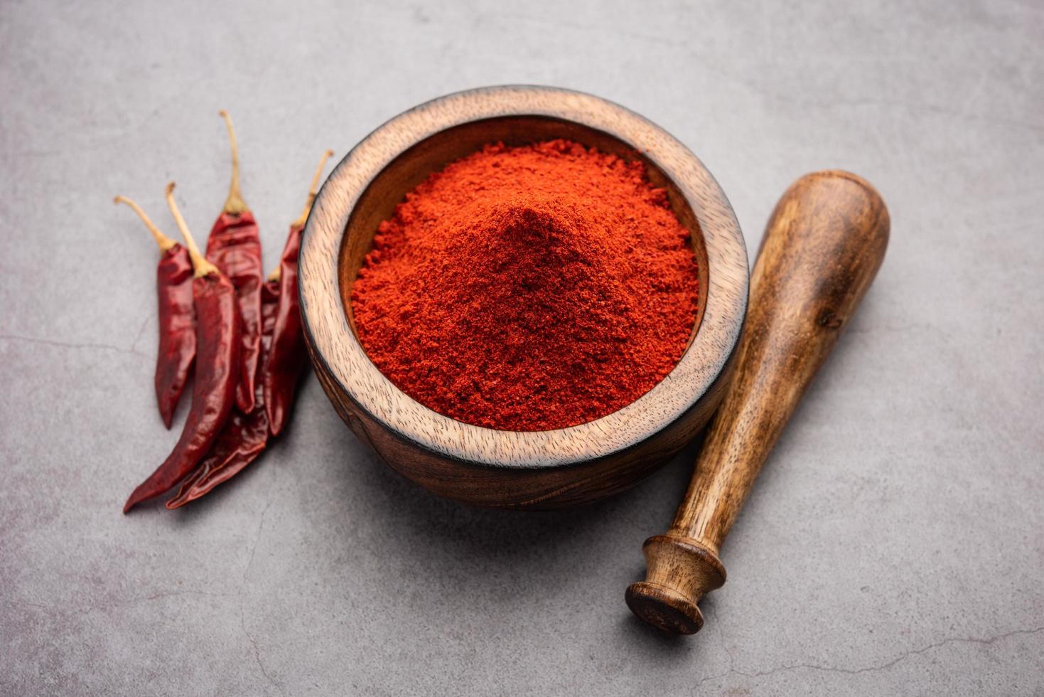 Red Chilli powder or lal mirch dust photo