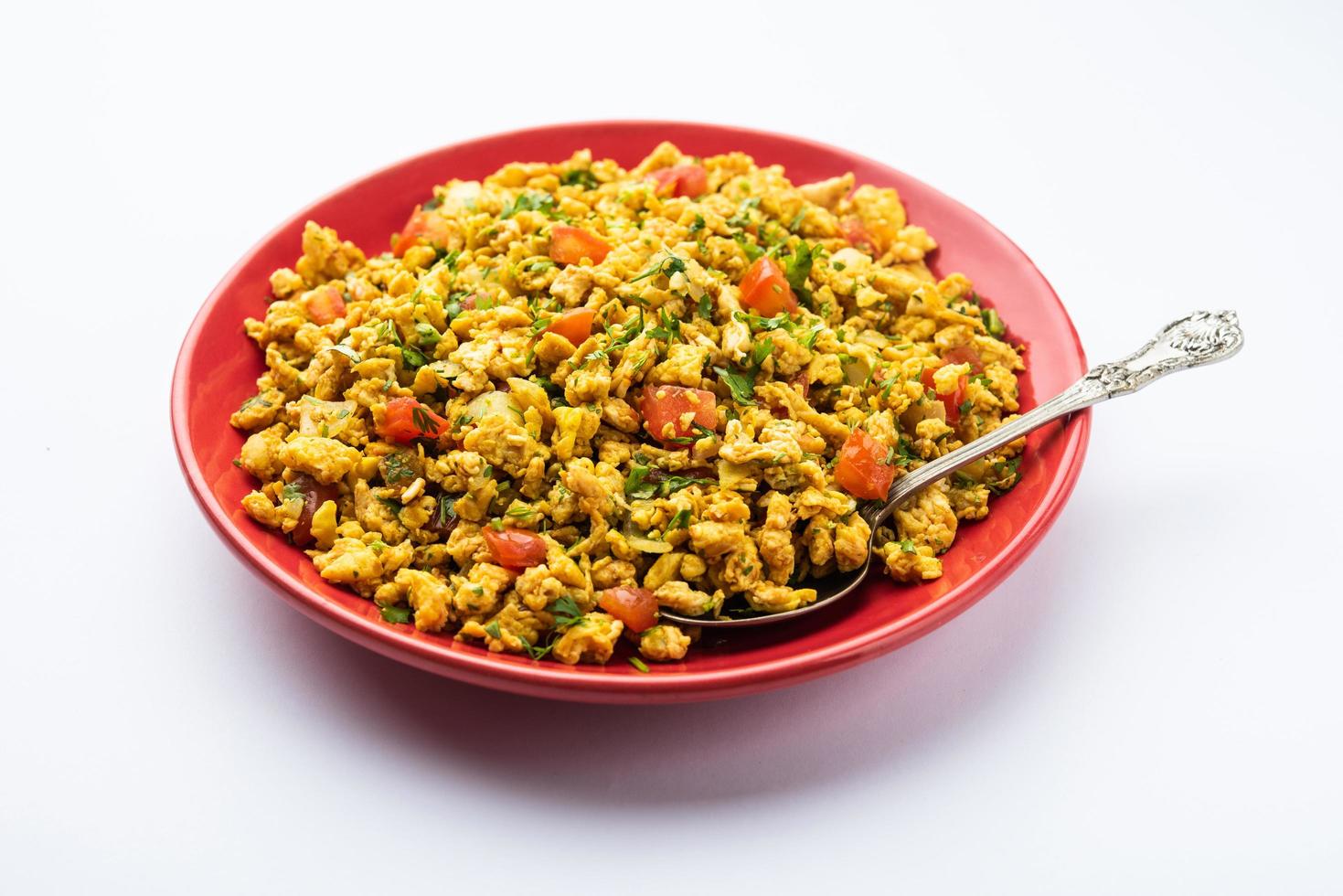 anda bhurji or masala scrambled egg photo