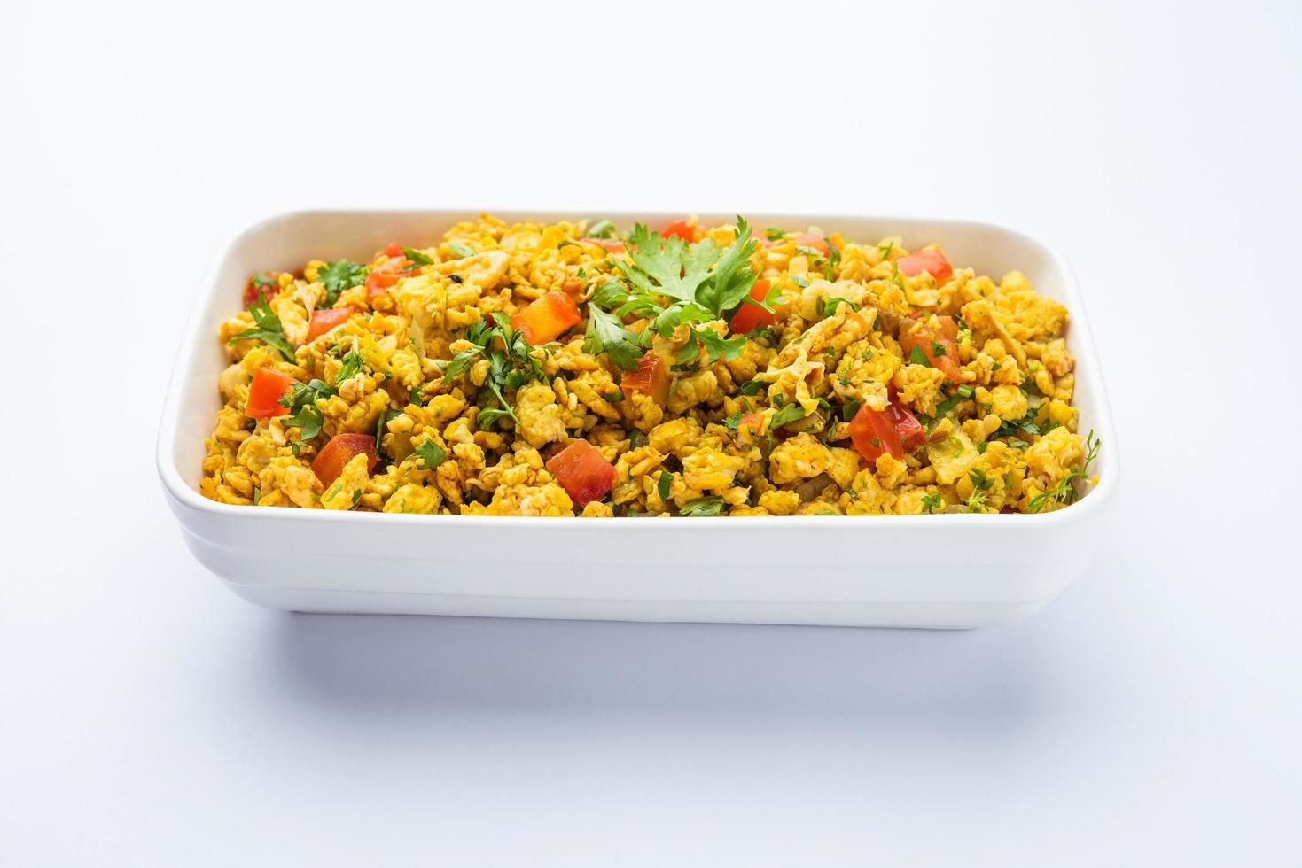 anda bhurji or masala scrambled egg photo