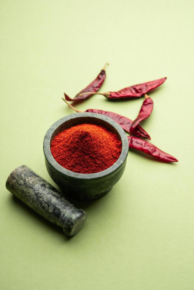 Red Chilli powder or lal mirch dust photo