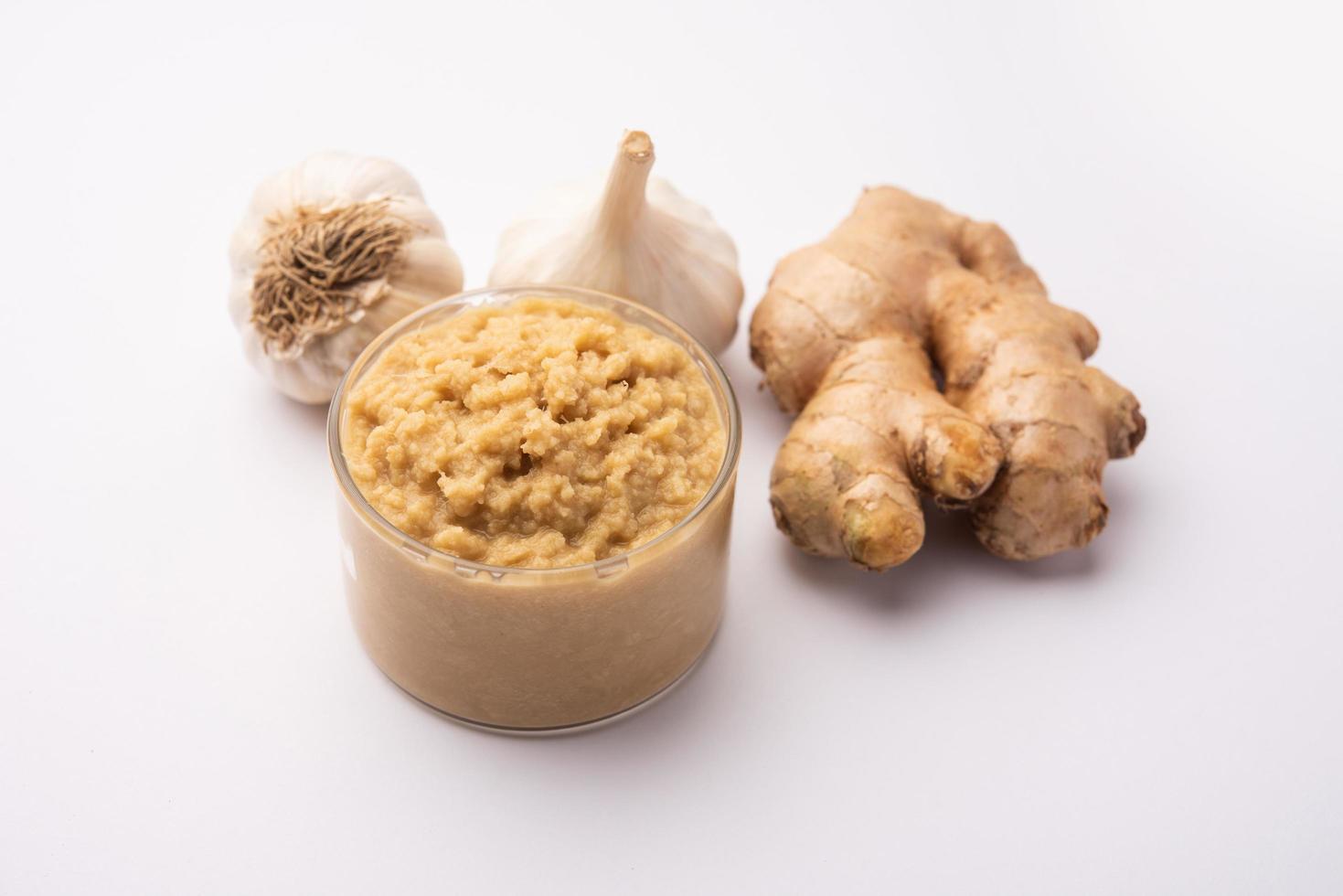 Ginger garlic paste photo