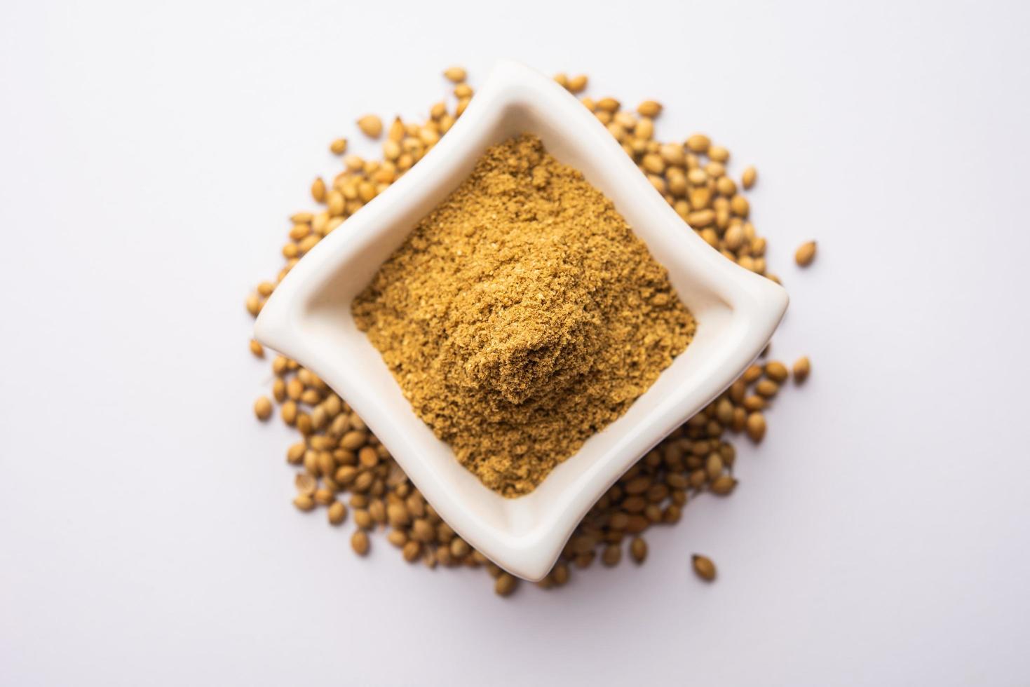 coriander powder or dhaniya powder photo