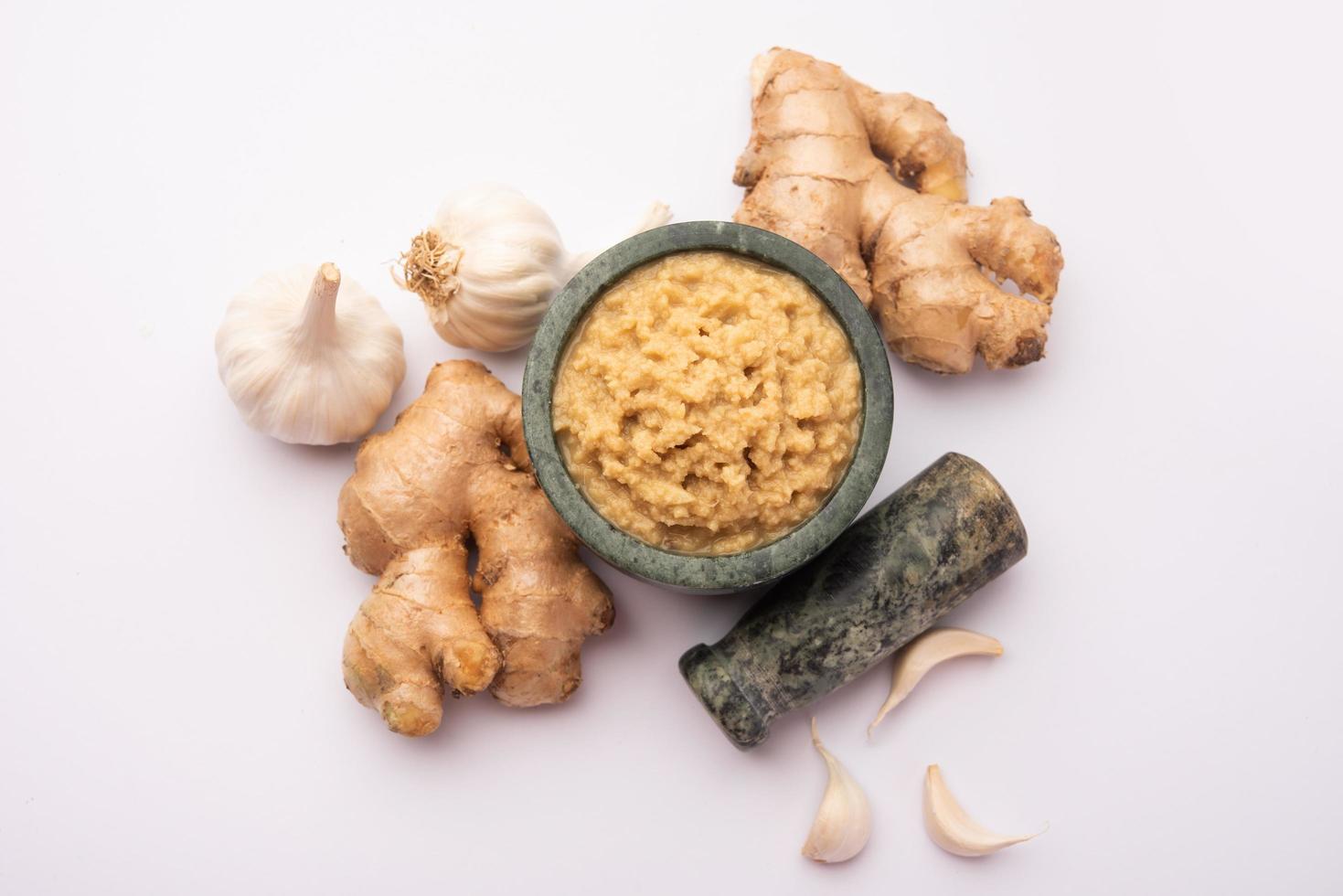 Ginger garlic paste photo