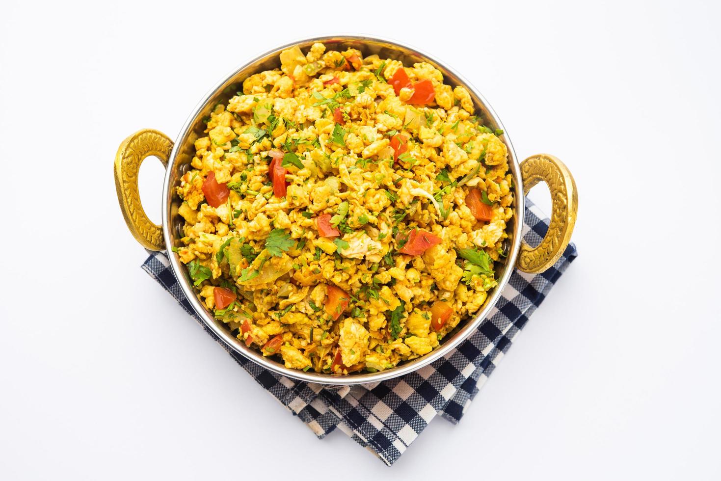 anda bhurji or masala scrambled egg photo