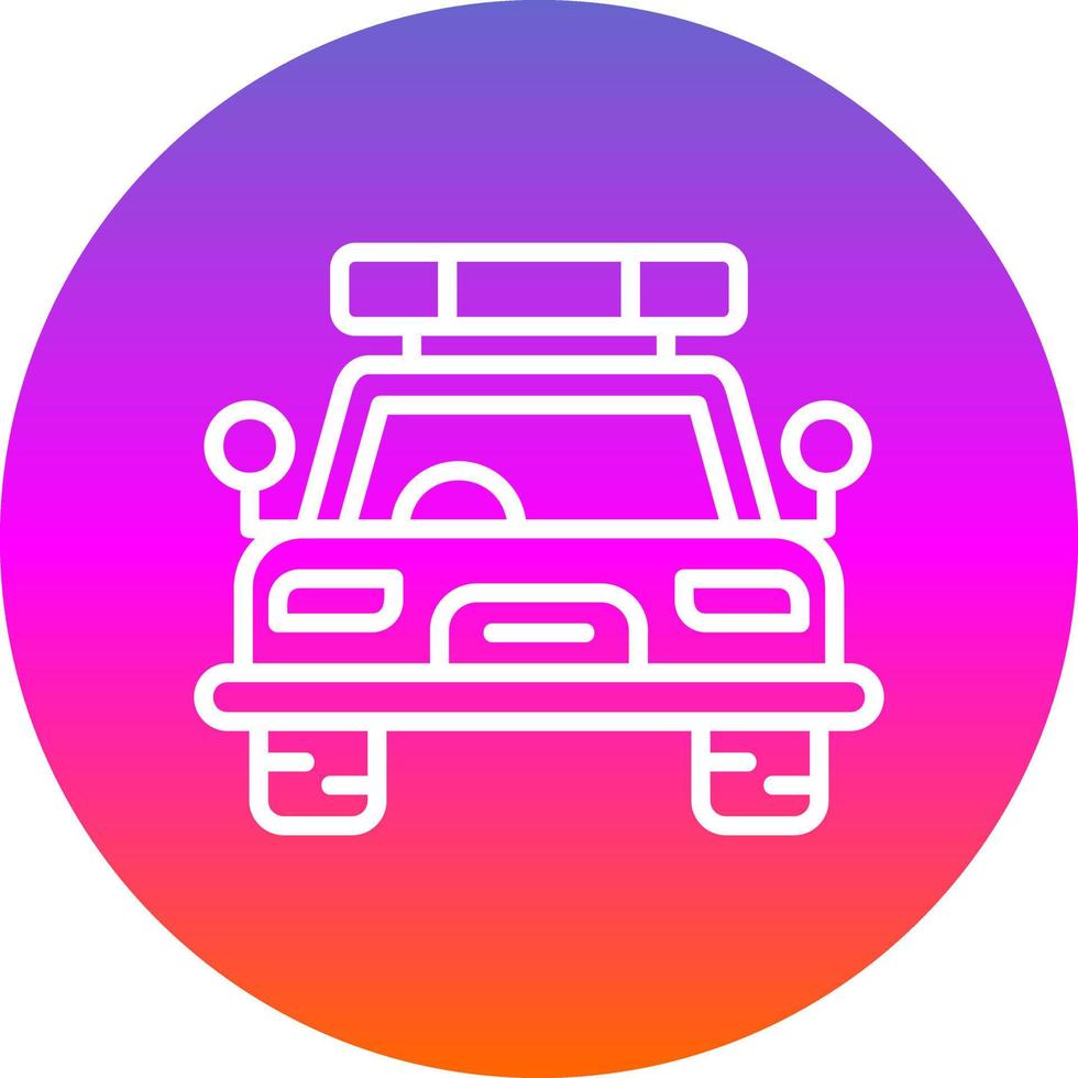 diseño de icono de vector de coche de policía