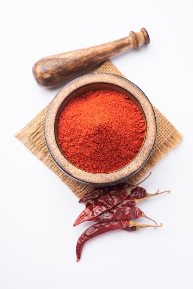 Red Chilli powder or lal mirch dust photo