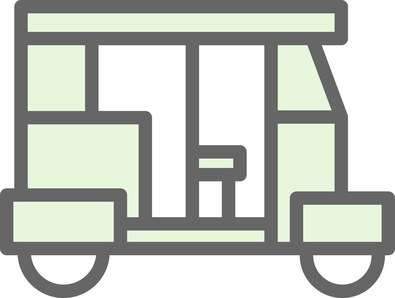 Rickshaw Vector Icon Design